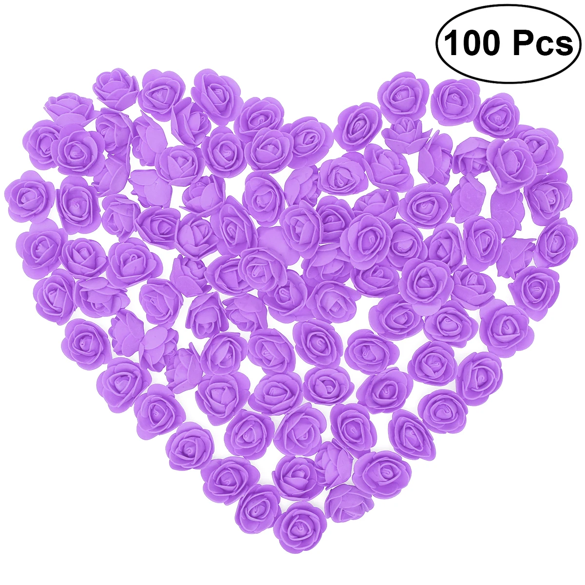Purple Foam Rose DIY пенополистирол пенопласт белая пена медведь форма искусственный цветок голова Роза Тедди вечерние украшения свадьбы - Цвет: Purple Foam Rose