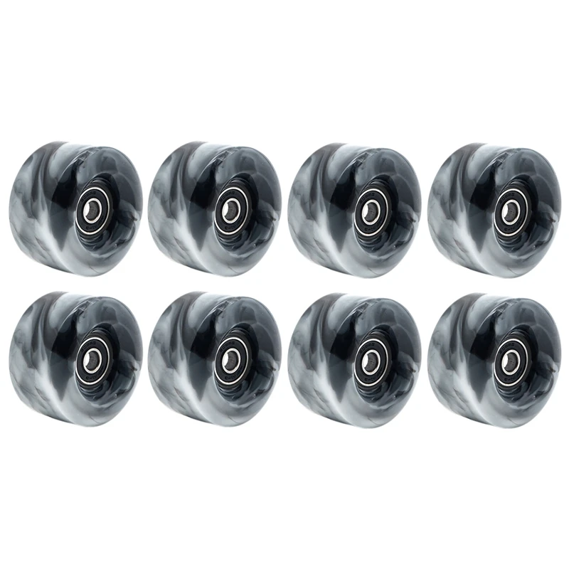 

8Pack 82A Roller Skate Wheels With Bearings PU Wear-Resistant Wheels Double-Row Roller Skates Accessories