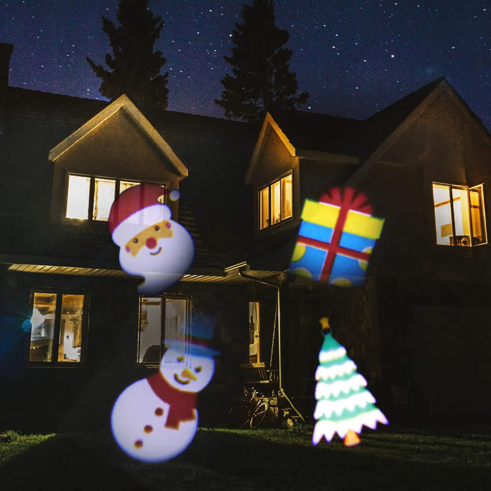 Водонепроницаемый движущийся лазерный проектор лампы 12 узоров светодиодный