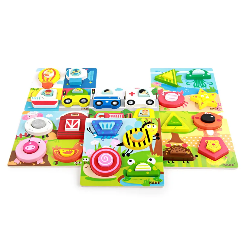 Деревянные стереоскопические Пазлы для детей и детей. Деревянная 3D