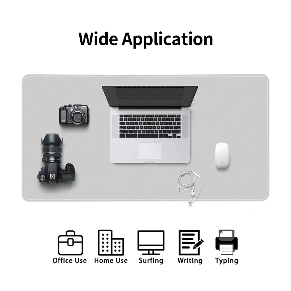 Экологичный двухсторонний коврик для мыши из искусственной кожи стола