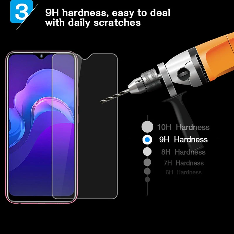 

2PCS Clear Protective Glass Film For Vivo V19 Screen Protector On For Vivo V17 Pro U10 U3X 2.5D 9H Tempered Glass Film