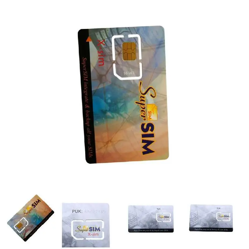 

Newly 16 in 1 Max SIM Card Cell Phone Super Card Backup Cellphone Accessory CLA88