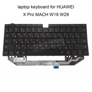 us ru replacement keyboards for matebook x pro mach w19 w29 bl w19b w19c black keyboard english russian 9z nexbn 00r new free global shipping