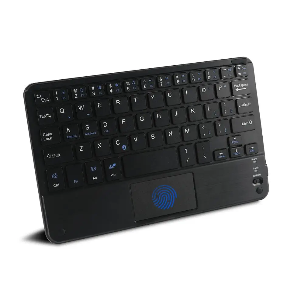 bluetooth keyboard mini wireless keyboard rechargeable bt 5 0 touch keypad ultra thin ergonomic keybord with 59 keycaps for pc free global shipping