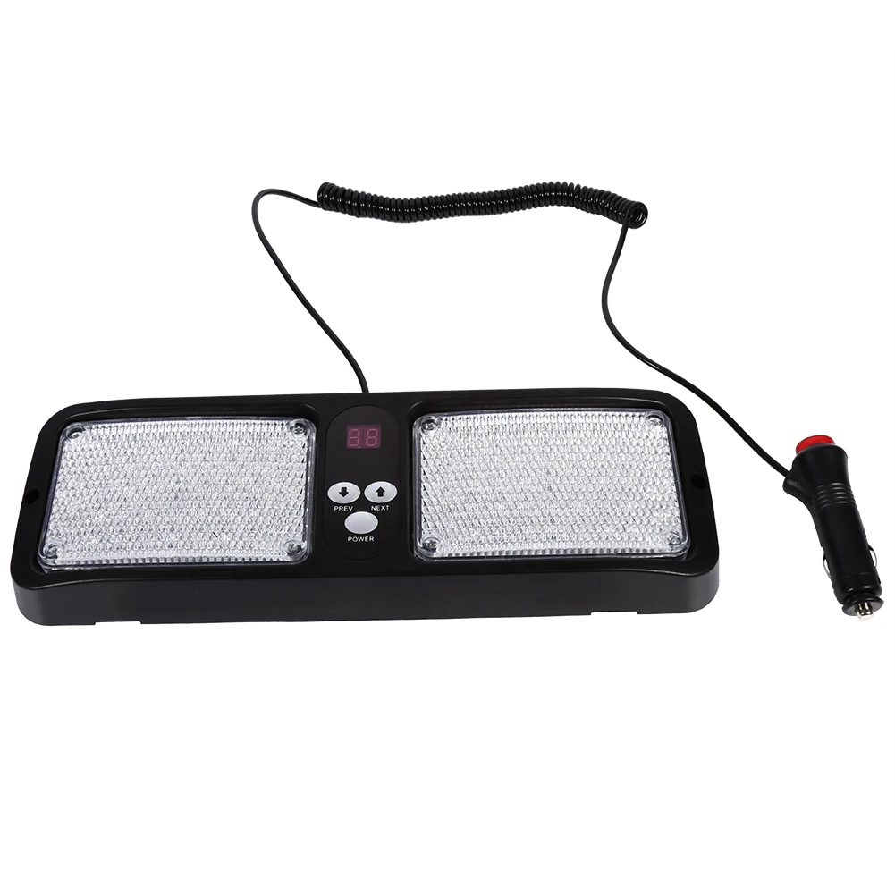 

86LED Emergency Beacon Vehicle Car Truck Sun Visor Strobe Flash Light Lamp 12V