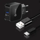 Сетевое зарядное устройство для мобильных телефонов OPPO F11, F9, F7, F5, A15, A12, A5, A7, A8, A9, A31, A1K, Кабель зарядного устройства микро-usb, QC 3,0