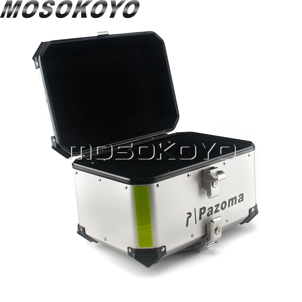 

For BMW R1200GS R1250GS F800GS NC750X CB500X Silver Side Boxes Topbox Sidecase Tail Panniers Trunk Suitcase Cargo Box Universal