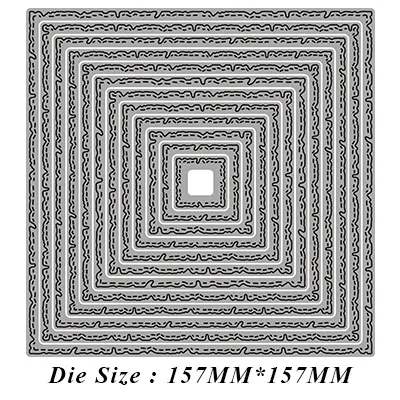 

JMCRAFT квадратная рамка #7 металлические режущие штампы Сделай Сам Скрапбукинг ручная работа бумажные крафтовые металлические стальные шабло...