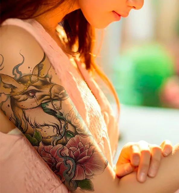 

Waterproof Temporary Tattoo Sticker myth deer tatto stickers flash tatoo fake tattoos for women girl