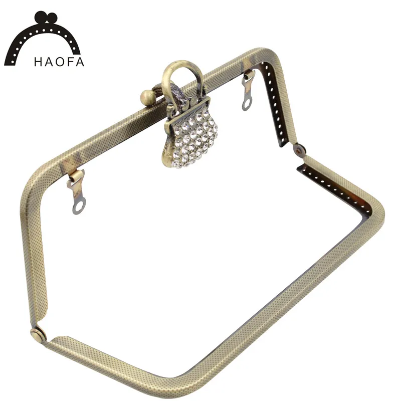 HAOFA Новое поступление металлический кошелек рамка 20 см сумка рамки для DIY сумки