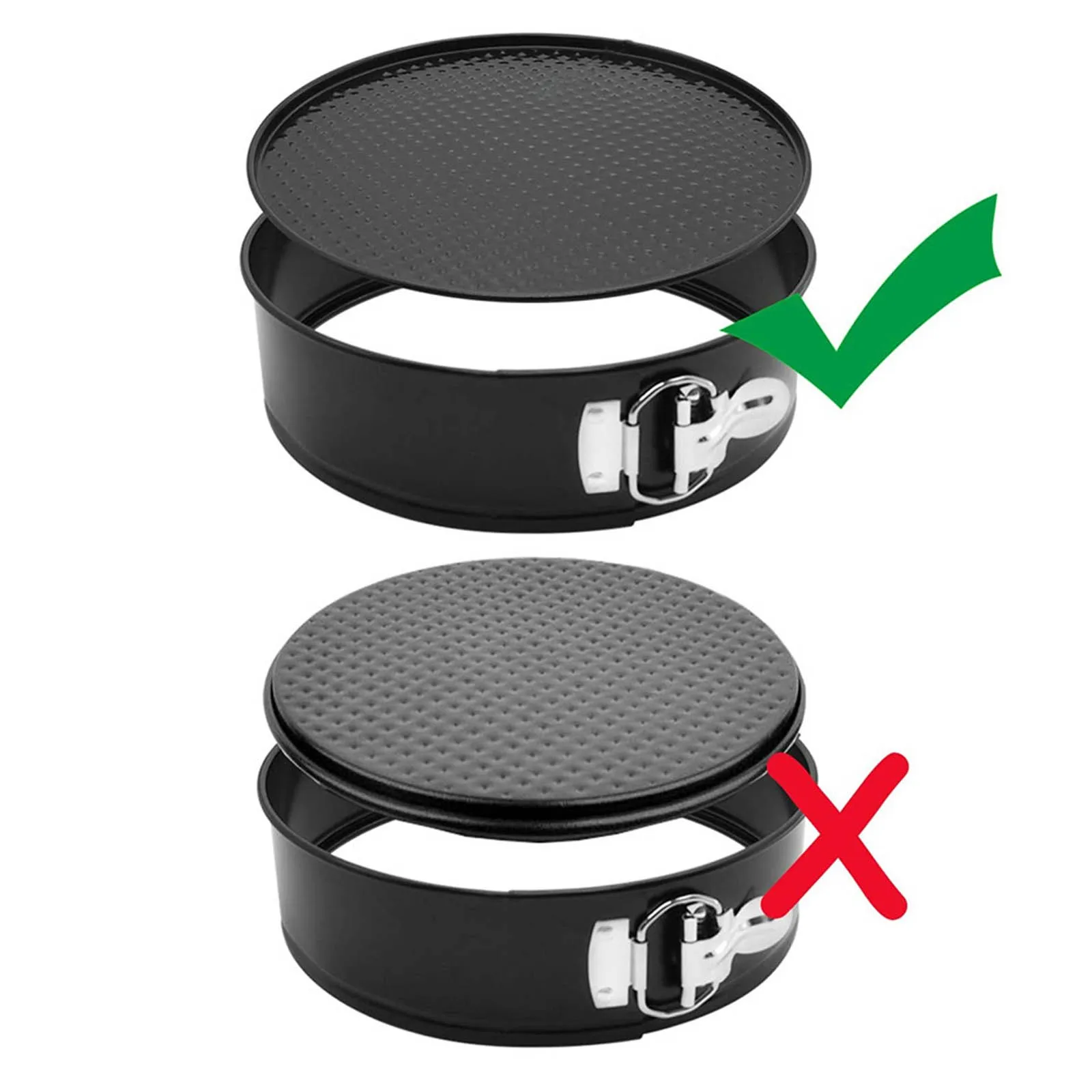4Pieces 11x5cm Non Stick Cake Mold Baking Pan Tray Spring Form Round Bakeware Set Dishes Springform Pans For Home #41 |