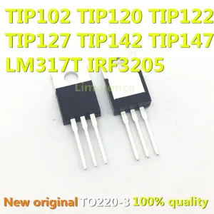 10PCS TIP102 TIP120 TIP122 TIP127 TIP142 TIP147 LM317T IRF3205 Transistor TIP142T TIP147T TO-220 IC