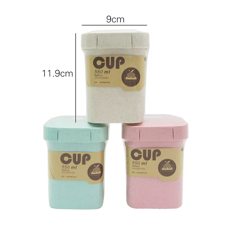 Портативный студенческий Ланч бокс из пшеничной соломы Bento уплотнение для супа с