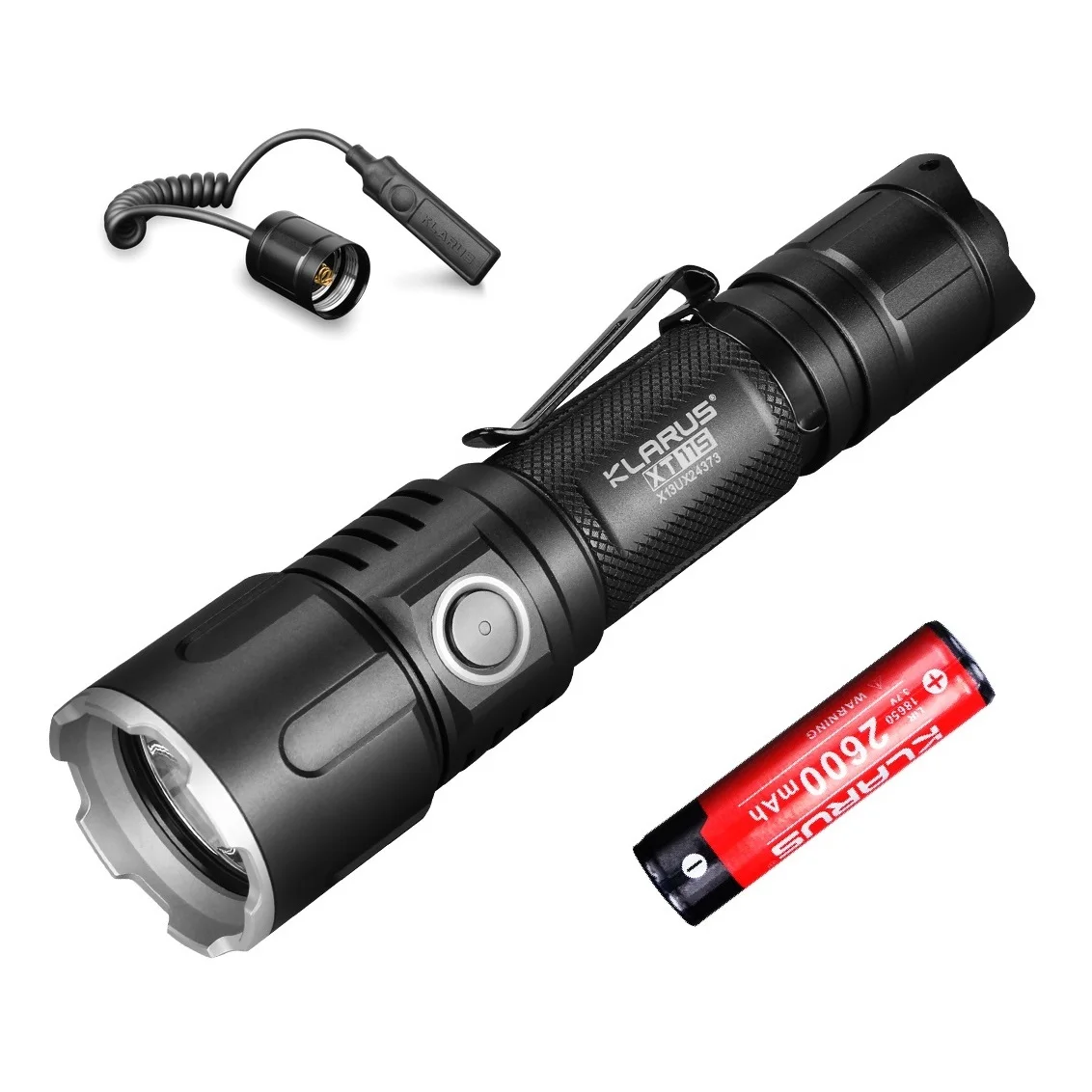 

KLARUS XT11S LED Flashlight CREE XP-L HI V3 1100LM Rechargeable Lanterna Tactical Flashlight with 18650 Battery for Self Defense