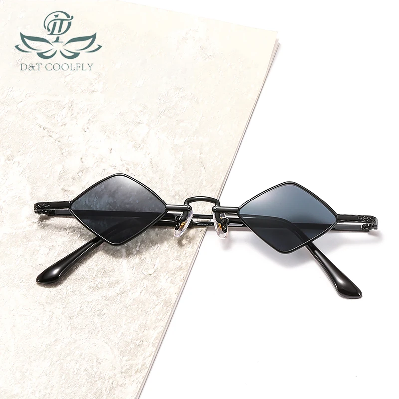 D & T оригинальные треугольные нестандартные солнцезащитные очки в металлической