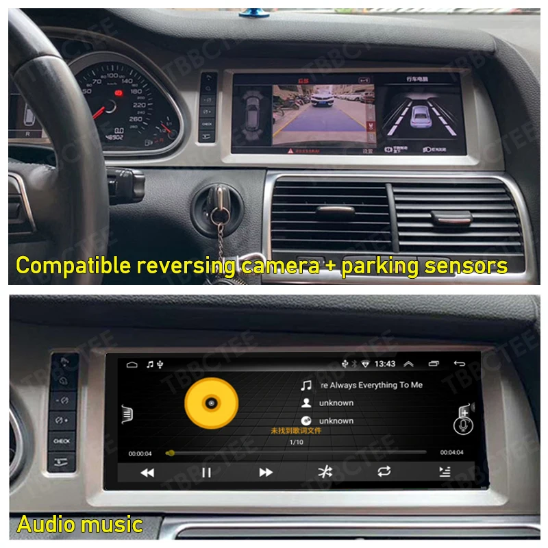 Автомобильный мультимедийный плеер Android 9 0 8 ядер 4 + 64 ГБ для Audi Q7 4L 2005 ~ 2015