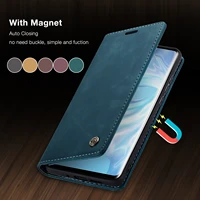 caseme retro flip case for huawei p40 p30 p20 lite luxury business card full cover for huawei mate 30 pro p smart wallet case