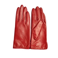 winter sheepskin gloves for women multi color velvet lining autumn and winter female genuine leather gloves