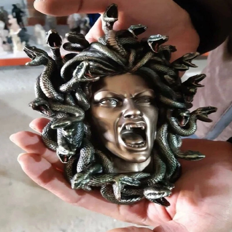 Готическая мифология Medusa легенда статуя в форме змеи Греция настенная миф монстр