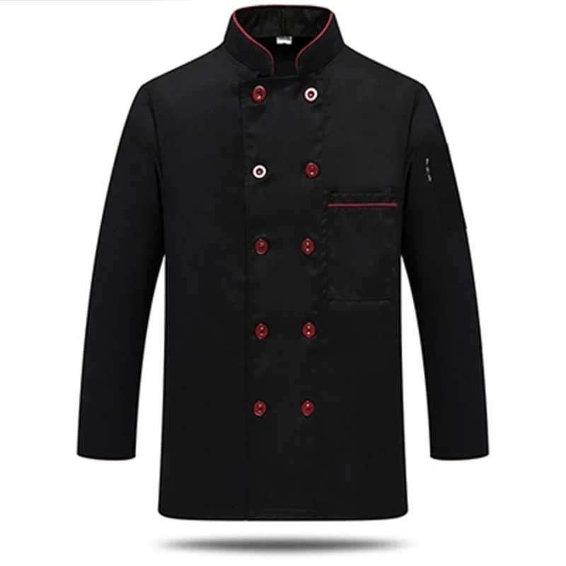 Western Hotel Chef Jacket Food Service Long Sleeved Restauant Uniform Double Breasted Clothing Kitchen Cook Wear 89|cook wear|chef jacketchef