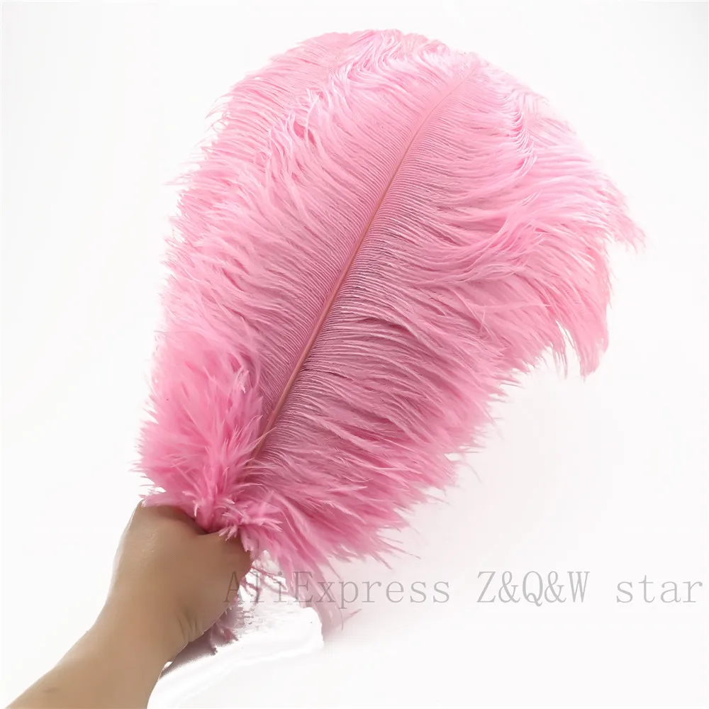 Натуральный 40 45 см (16 18 дюймов) страусиное перо окрашивание 10 100 шт Карнавальный