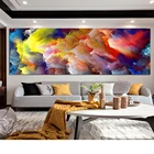 Абстрактная живопись Красочные облака современные картины большой размер холст печать и плакат настенное искусство для гостиной домашний декор