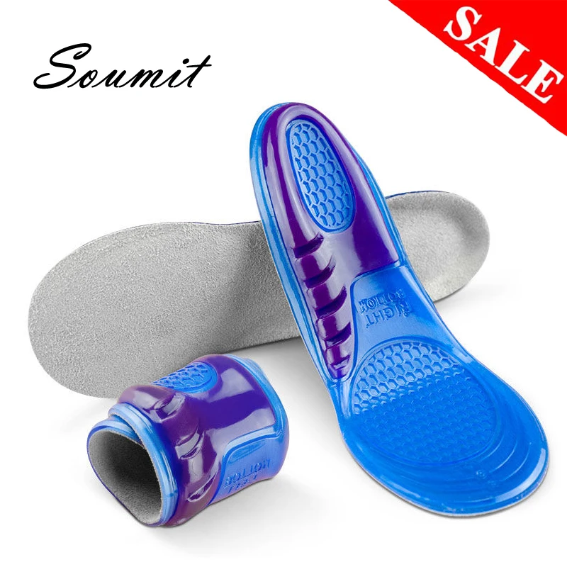 

Silicone Gel Insoles Sport Shoes Pads for Men Women Plantar Fasciitis Shock Absorption Comfortable Insole Arch Support Foot Pad