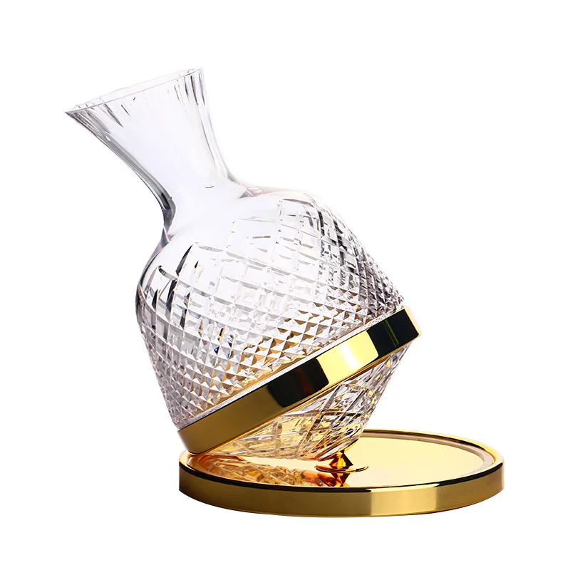 

Quick sobering up creative rocking sobering up crystal top rotary sobering up new wine set