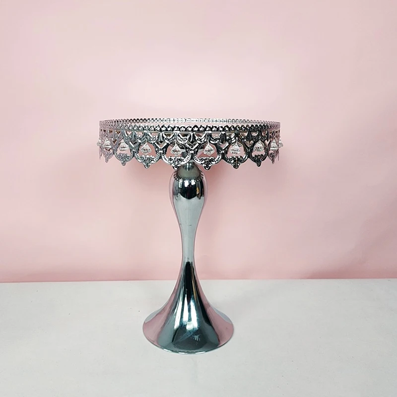1 шт. хрустальный серебряный зеркальный поднос для торта|Стойки| |