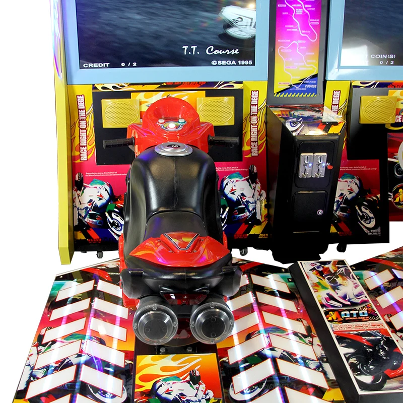 2 игрока Монетный симулятор мотоцикл развлекательный центр взрослые езда мото