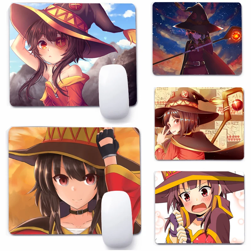 

Anime Konosuba Megumin 22x18cm Mouse Pad Computer Small Mouse Non-slip Pad Desktop Keyboard Pad Office Mouse Mat