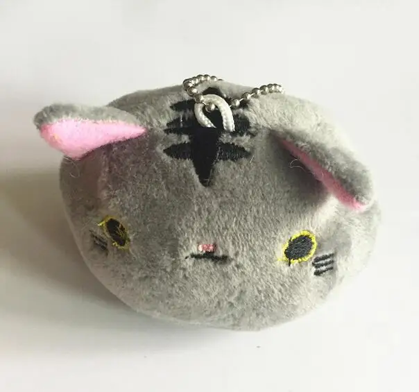 grey Новинка 1 шт. 6 цветов KAWAII 8 см кошки мягкие игрушки брелок кошка подарок плюшевая игрушка кукла детская вечеринка день рождения плюшевые игрушки для девочки Новинка - Цвет: grey