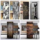 Дверь холодильника под дерево в стиле ретро, наклейка на холодильник, с изображением бабочек, обои-покрытие, аксессуары для кухни, современный дизайн