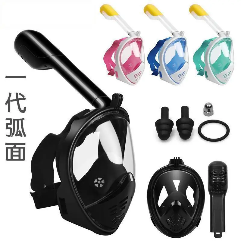 

Breathable Mirror Scuba Diving Mask Full Face Snorkeling Mask Underwater Anti Fog Snorkeling Diving Mask For Swimming Dive Men