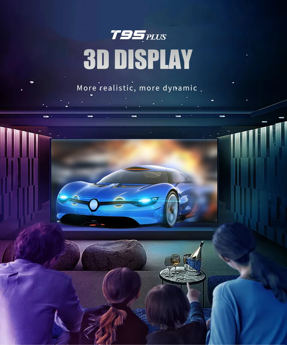 ТВ приставка на Android 11 2021 дюйма T95 Plus RockChip RK3566 8K медиаплеер Ultra HD 5 ГГц Wi Fi Bluetooth