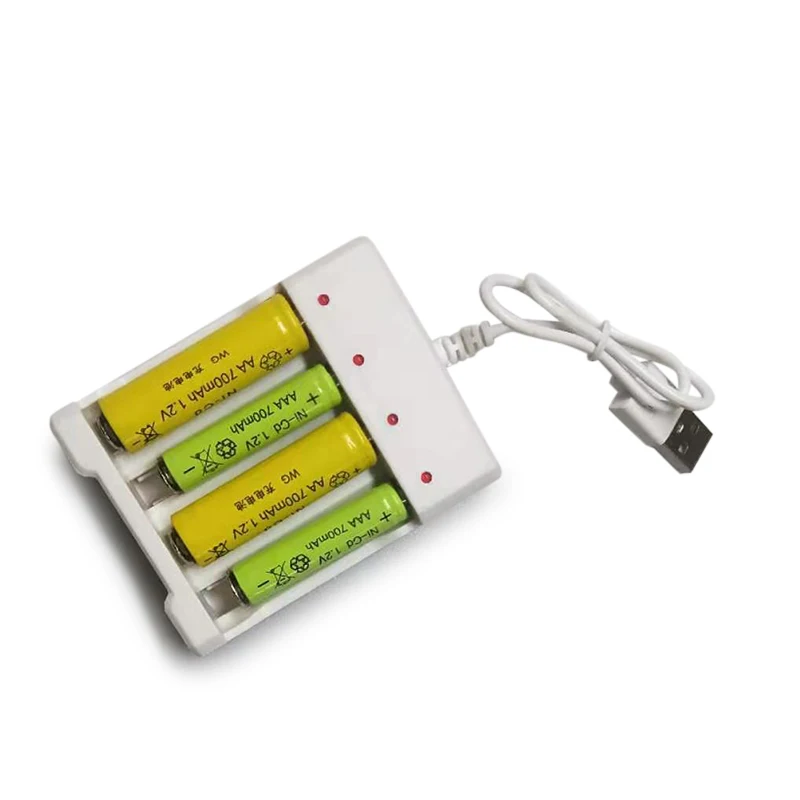 4 слота универсальное USB-выходное зарядное устройство для батарей AA/AAA