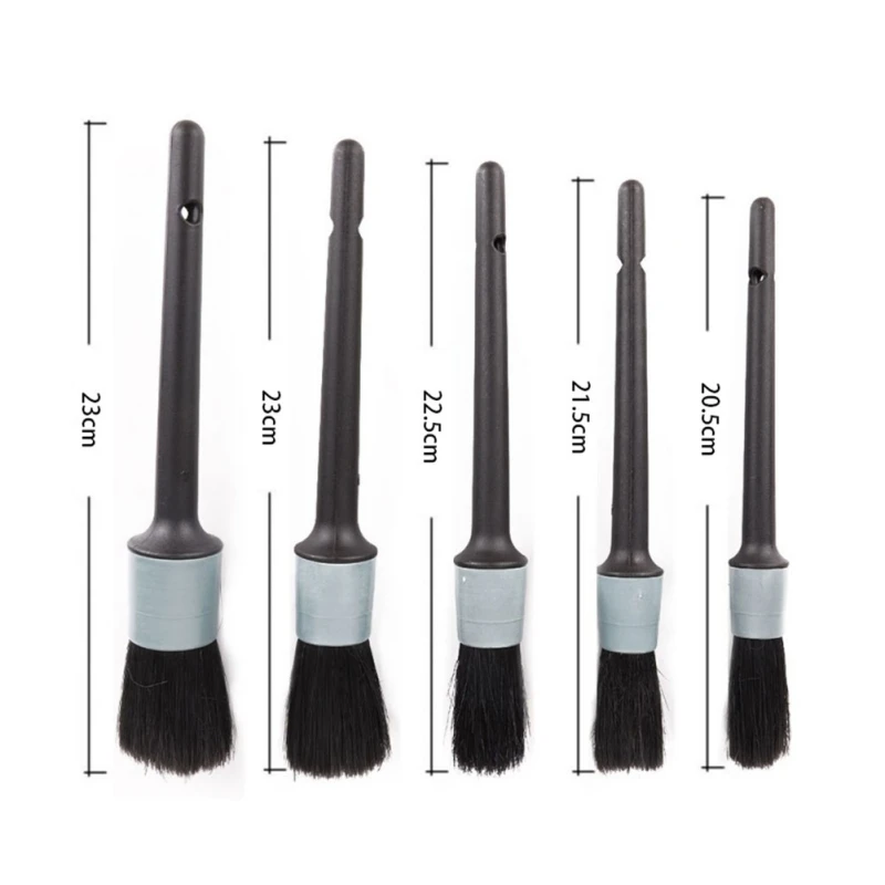 

5Pcs Soft Detailing Brush Car Cleaning Detailing Set Automotive Detailing For Car Cleaning Dirt Dust Clean Brushtttr