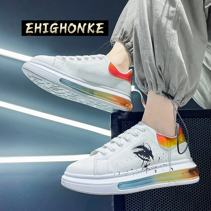 

Flat Shoes High Top Men 's Canvas Shoes Casual Sports Shoes 's Street Fashion Classic Hot Sale Breathable Non- Leather Floral PU