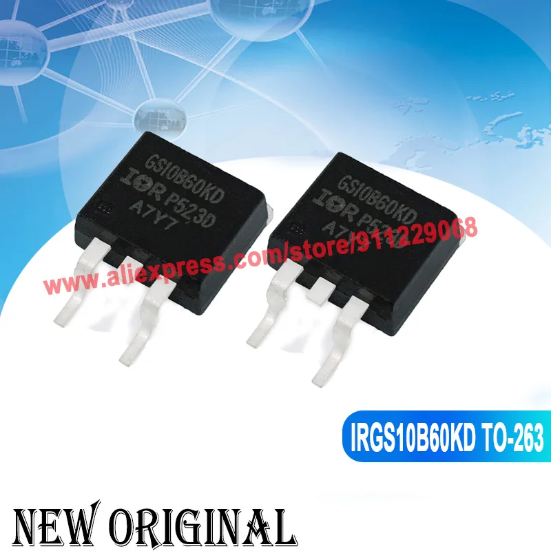 (5 шт.) GS10B60KD IRGS10B60KD TO-263 600V 12A / G7S319U IRG7S319UPBF 330V 170A / IRG4BC30KD-S G4BC30KD-S 600V 28A TO-263