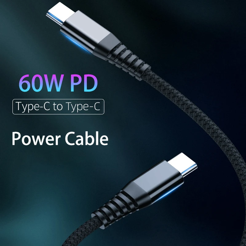 USB Type C to Cable For Redmi K20 Note 7 Pro Quick Charge 60W PD Fast USB-C for Samsung S9 S10 Huawei P10 | Мобильные телефоны и