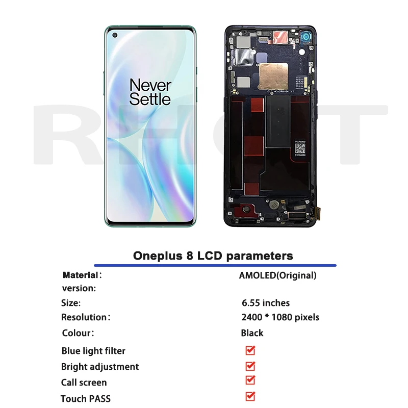 Дисплей 6,55 дюйма для Oneplus 8, ЖК 
