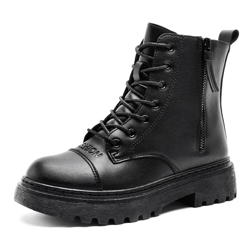 Designer Shoes Women's Platform Boots Female Women Shoes Female 2021 Black Ankle Boots Woman Booties Warm Shoe Woman Boot Solid