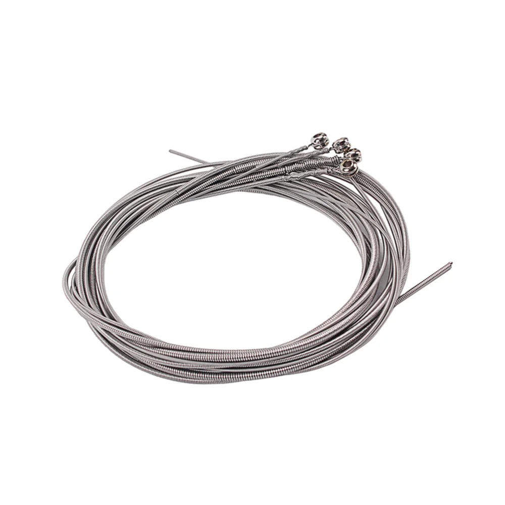 

4 Pcs Stainless Steel Bass Strings Bass Guitar Parts Accessories Guitar String Gauge Bass Guitar Accessories (Silver)