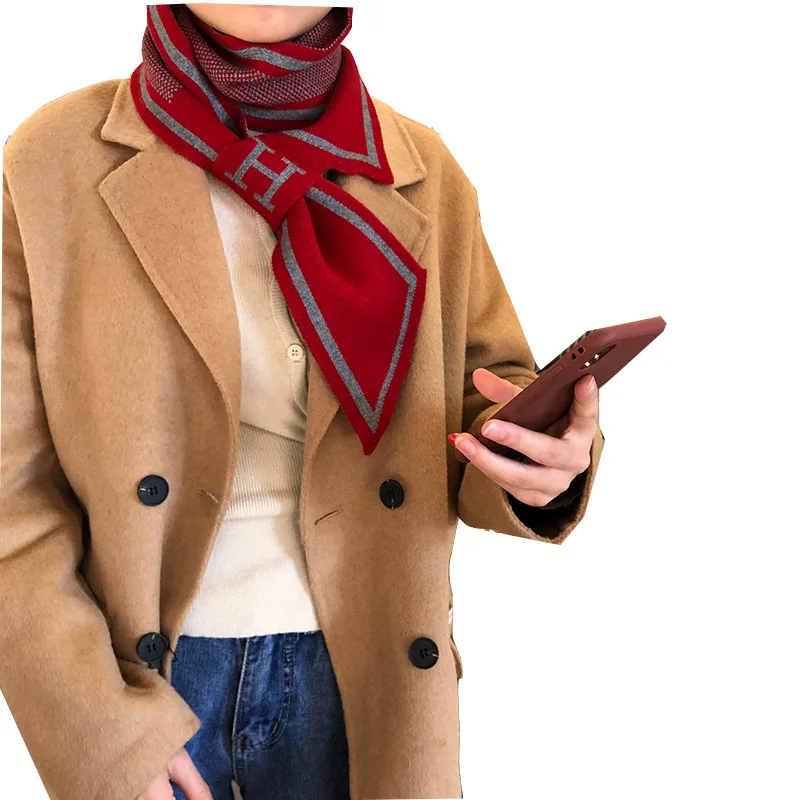 

Fashion Luxury Scarf for Women Letter Pattern Unisex Tie Scarf Scarves Neckerchief Cravat