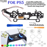 yuxi diy modified led light emitting board for ps5 wireless game controller thumb sticks for ps5 joystick accessories