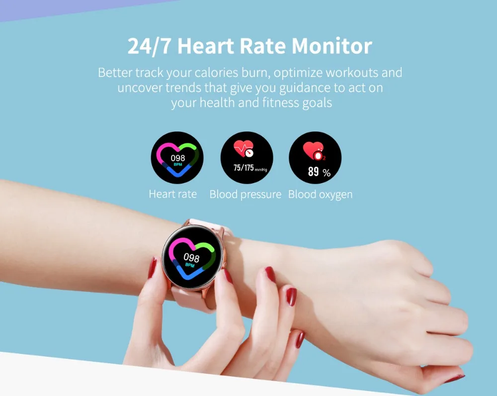 Heart Rate Female Smart Bracelet Gift Women Silicone&ampMilanese Wristband Watch Health Fitness Waterproof Touch Screen Smartwatch |