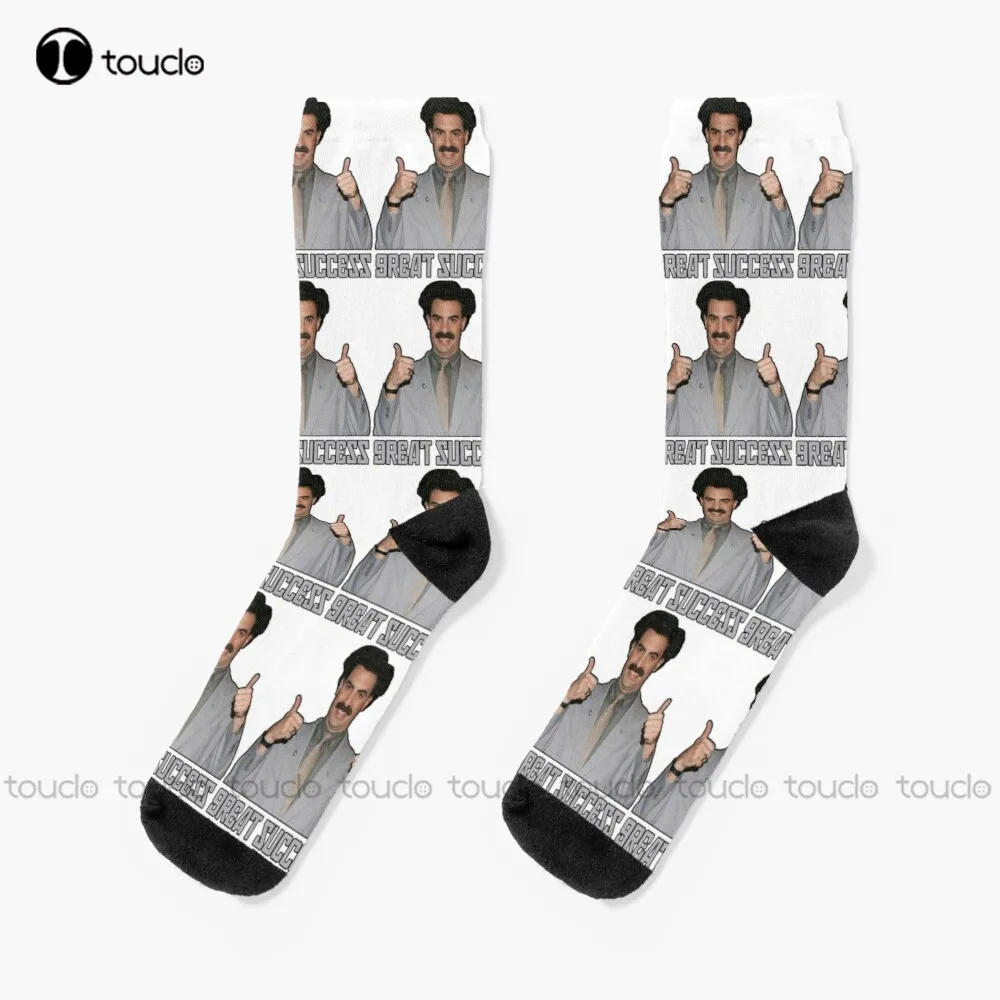 

Borat, Great Success Socks Fun Socks For Men Personalized Custom Unisex Adult Socks Halloween Christmas Gift Teen Socks Funny