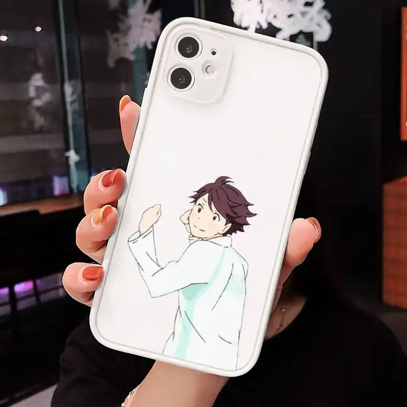

Haikyuu Oikawa anime design luxury Phone Case shell matte transparent For iphone 7 8 11 12 plus mini x xs xr pro max cover