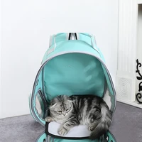 cat carrier bags breathable pet carriers small dog cat backpack transparent space pet backpack cat outdoor portable backpack